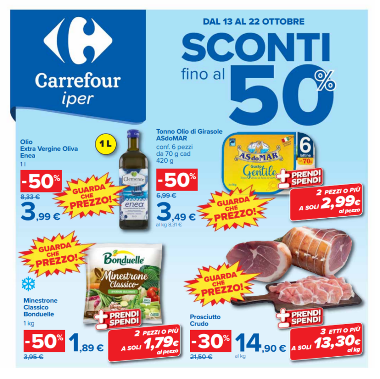 Sconti fino al 50%